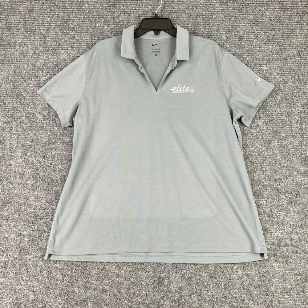 Nike Gorpcore Athleisure Preppy Sporty Elite‎ Performance Golf Polo Women XXL